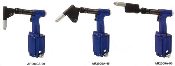 蝦牌彎頭氣動鉚釘槍AR2000A-90,AR2000A-45,AR2000A-00